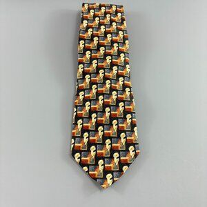 Ermenegildo Zegna Design Exclusive Blue Floral Men's Long Tie 3 3/4" x 62"